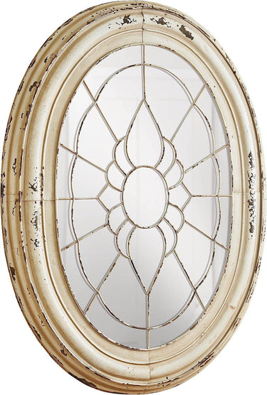Metal Window Frame Mirror in Aged Cream Park Designs - The Fox Decor